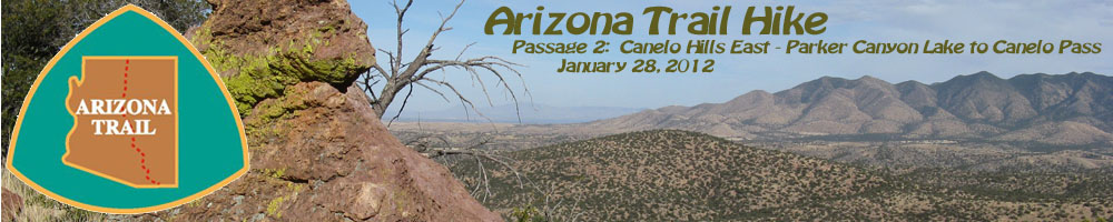 Arizona Trail Passage 2 hike, Arizona - February 5, 2012