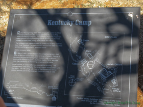 Informational sign about Kentucky Camp.
