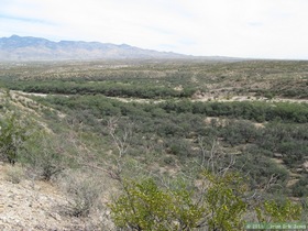 Looking down on Davidson Canyon from Passage 7 of the Arizona Trail