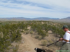 Jerry hiking on Passage 7 of the Arizona Trail