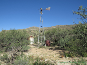 A windmill near Passage 9 of the Arizona Trail.