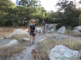 Cheetah (with Siyeh) and Jerry (with Kintla) finish Arizona Trail Passage 10 with a smile.