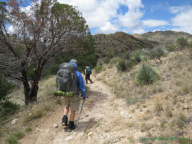 Jerry and Cheetah starting out on Passage 11.