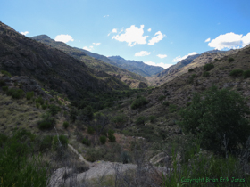 Looking down Sabino Canyon.