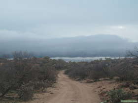 Gap Gage Road, which crosses the middle of Arizona Trail Passage 14.