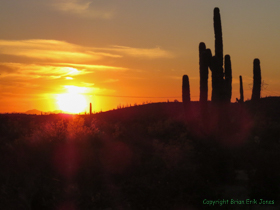 The sun hitting the horizon was my cue to head back to camp.