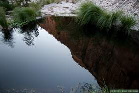 A glassy pool in Horse Camp Canyon
