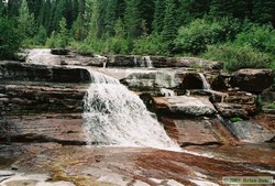 The waterfall where we had lunch.