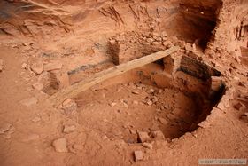 A kiva at Junction Ruin in Grand Gulch.