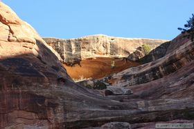 Hiking up Kane Gulch.