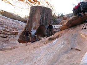 Brian, Steve and Mindy in Kane Gulch.