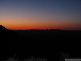 Sunset from camp.