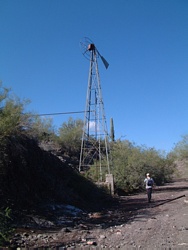 The windmill at Hummingbird Springs.