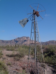  The windmill at Hummingbird Springs.