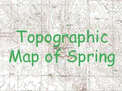 USGS Topographic map of the area near the spring we found.