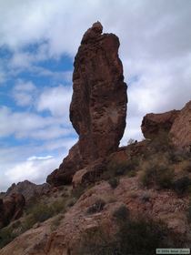 A neat spire in Kofa Queen Canyon.