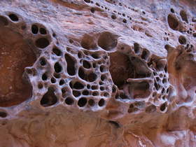 Interesting erosional feature in Paria Canyon.