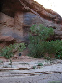 Our camp in Buckskin Gulch.