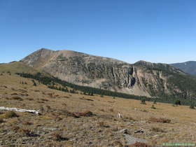 View from the trail to Truchas Peak in the Sangre de Cristo Mountains.