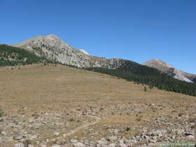 The Truchas Peaks in the Sangre de Cristo Mountains.