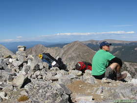 Steve at the summit of South Truchas Peak, the second highest point in New Mexico.