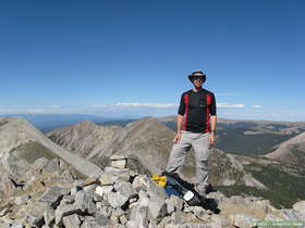 Brian at the summit of South Truchas Peak, the second highest point in New Mexico.
