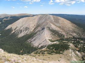 View from North Truchas Peak in the Sangre de Cristo Mountains.