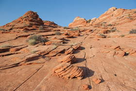These sandstone formations in Coyote Buttes North reminded all of us of icebergs floating on a sandstone sea.