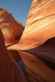 A tinaja near the Wave in Coyote Buttes North.