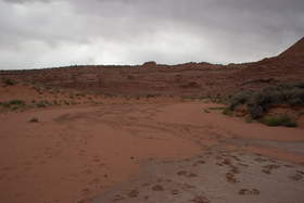 The tributary to Buckskin Gulch that we hiked up in order to explore the sandstone formations to the east.