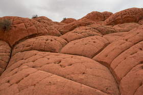 An interesting pillow-like sandstone formation near upper Buckskin Gulch
