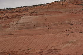Cross-bedded sandstone formation near upper Buckskin Gulch