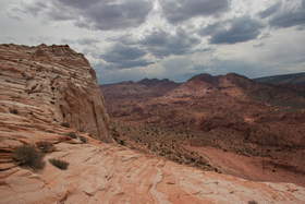 View south from the climb up West Clark Bench near Upper Buckskin Gulch.