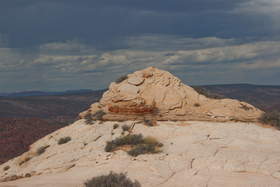 Sandstone formation on West Clark Bench near upper Buckskin Gulch.