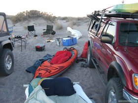 I'm as snug as a bug in a - kayak