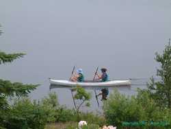 Brian and Shannon on Gunflint Lake.