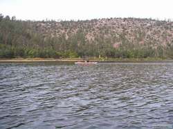 Here I am cruising around Chevelon Lake