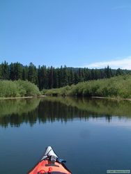 Paddling down the Clearwater River.
