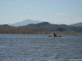 Dad on Lake Roosevelt.