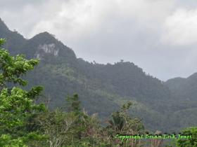 Yok Baluum cave is near this cliff.