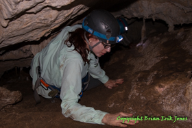 Shannon in Yok Baluum Cave