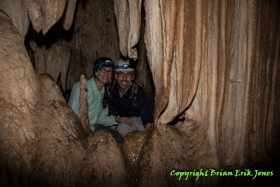 Brian and Shannon in Yok Baluum Cave