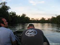 Dave and Chuck on the way to Rio Cristalino Jungle Lodge.