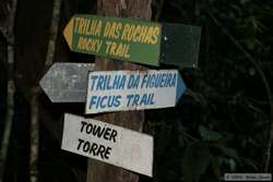 Trail signs.