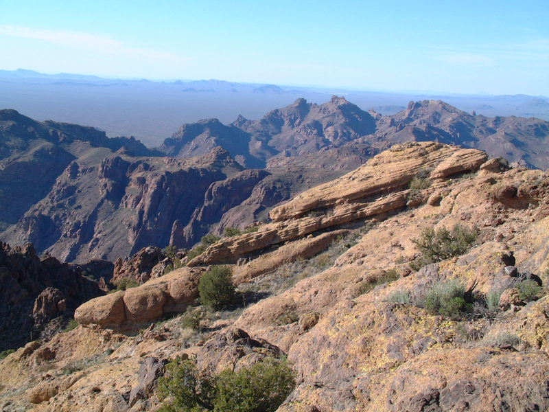 The view to the North from the top of Mount Ajo