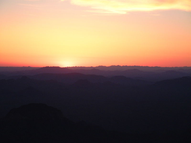 Sunset from Mount Ajo.