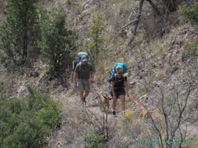 Jerry and Cheetah on Arizona Trail Passage 01