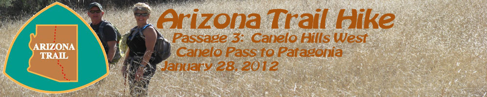 Arizona Trail Passage 3 hike, Arizona - January 28, 2012