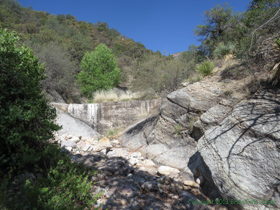 The dam at Walker Basin Trailhead.
