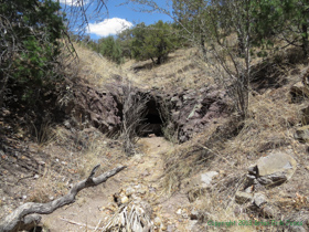 A tunnel used to transport water for use in hydraulic mining for gold in the early 20th century.